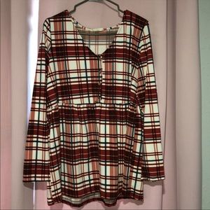 Plaid top